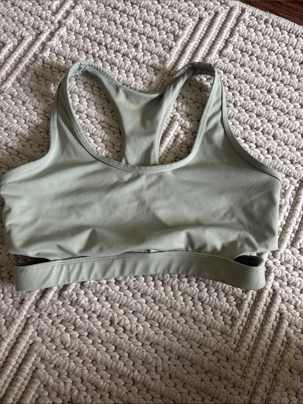 LA Image Racerback Sports Bra - Size Large - Sage Green